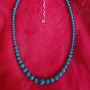 Cute blue turquoise beaded necklace